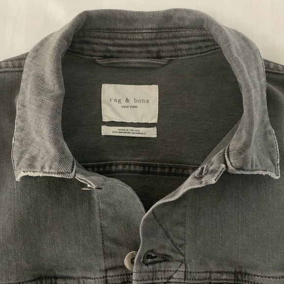 Giftable Men’s R&B Definitive Grey Denim Jacket - Picture 6 of 17